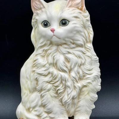 Vintage Stickered Lefton Cat Wall Hanging