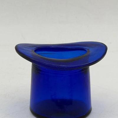 Cobalt Blue Top Hat Toothpick Holder