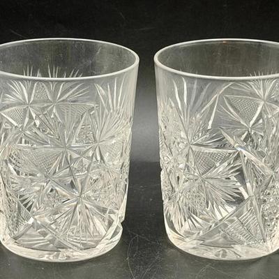 (2) Vintage Whiskey Tumblers 