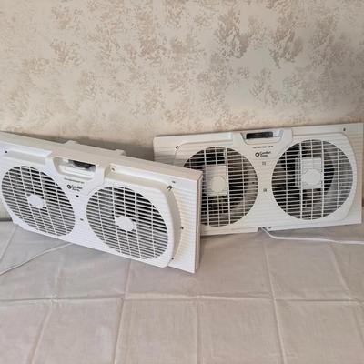 (2) Window Fans With Bug Net 