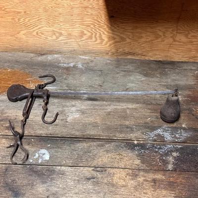 Antique Metal Hang Scale 