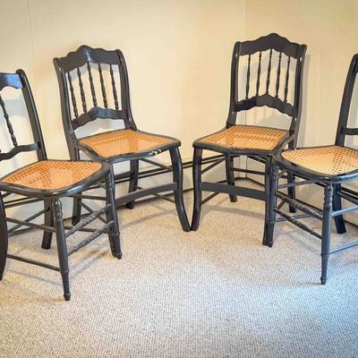 (4) Restored Antique Cane Seats