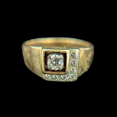 14K Yellow Gold Diamond Ring, NAGL #1207627