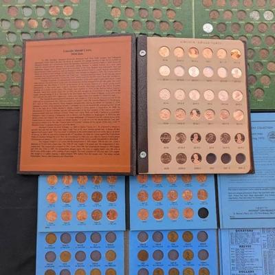 4 Books of Lincoln Cents, Lots of Uncirculated & Proof Coins