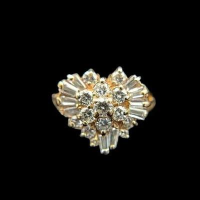 14K Yellow Gold Diamond Ring, NAGL #1207638