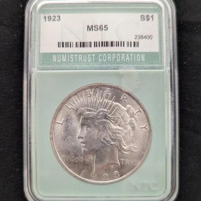 1923-P MS-65 Peace Silver Dollar NTC