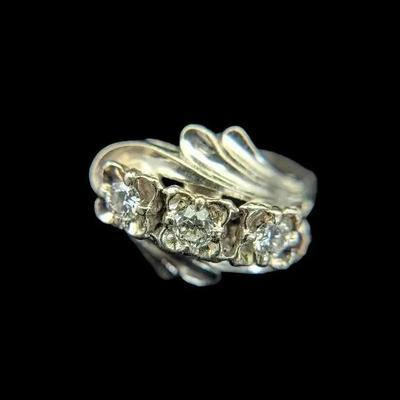 14K White Gold Diamond Ring, NAGL #1210290