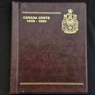 Old 1859-1920 Book of Canada Large Cents