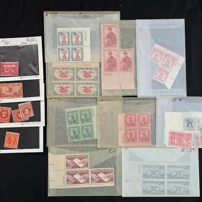 Group of Older Unused US Stamps