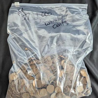 1000 Wheat Cents, Lincoln Cents