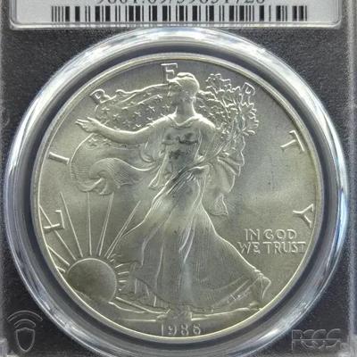 1986 Silver 1oz Eagle MS-69 PCGS Graded