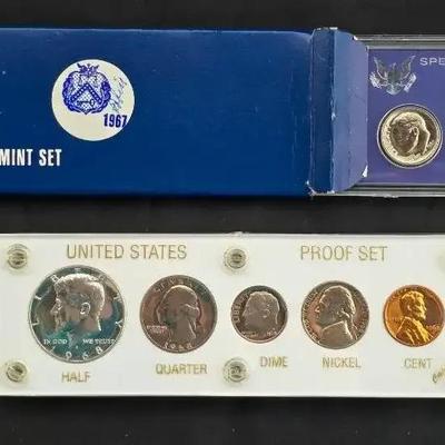 1967 And 1968 Silver US Mint Proof Sets 