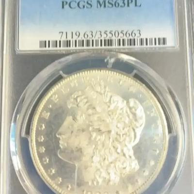 1880-S Morgan Silver Dollar (PCGS) (MS63PL)