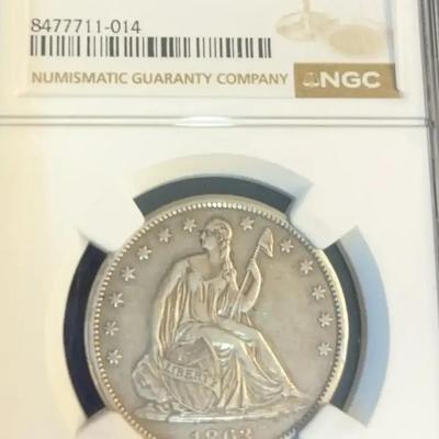 1863-S Seated Liberty Half Dollar (NGC) (XF45)