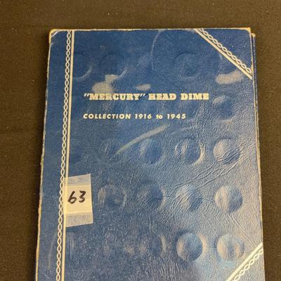 Mercury Dime Set (only Missing 4)