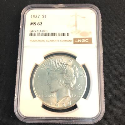 1927 Peace Dollar (NGC) MS62