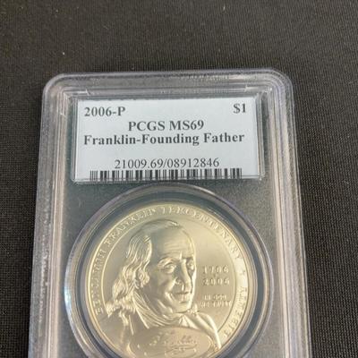 2006-P Franklin Commemorative Silver Dollar (PCGS) (MS69)