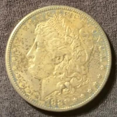 1881-S Morgan Silver Dollar (UNC) (Toning)