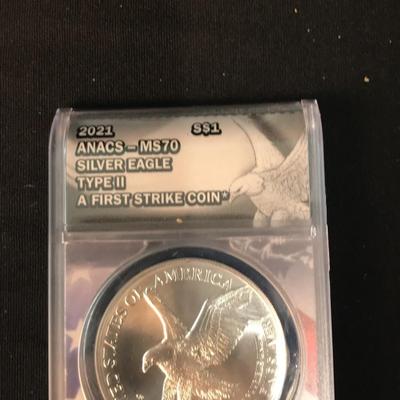 2021 Silver Eagle Type 2 MS70
