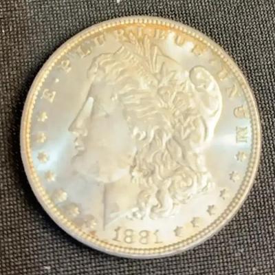 1881 Morgan Silver Dollar (BU+)
