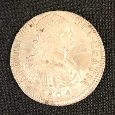 1804 Spanish 8 Reale (pirate Treasure)