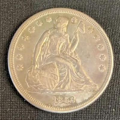 1863 Seated Liberty Dollar (UNC)
