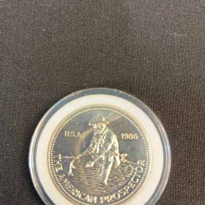 1986 Engelhard Round (uncirculated) .999 Silver