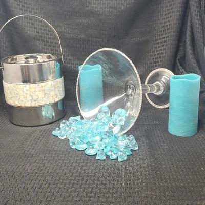 Metal "Nicole Miller" Ice Bucket and More