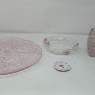 Rose Colored Serving Tray And More