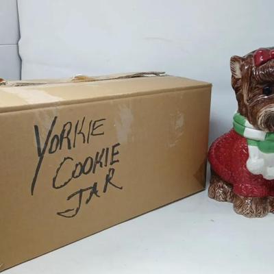 Yorkie Cookie Jar
