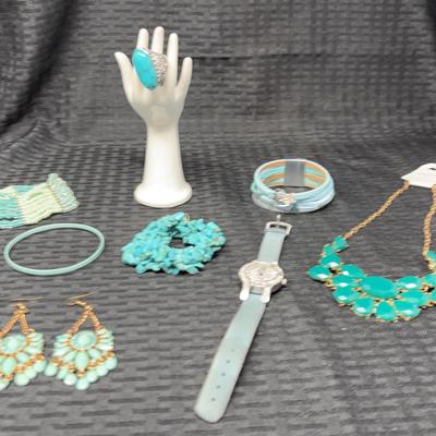 Turquoise Colored Costume Jewelry 