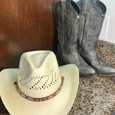 Frye Women’s  Boots And Stetson Cowboy Hat