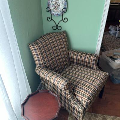 Hancock & Moore Plaid Club Chaiar