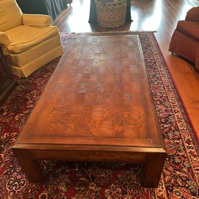 Vintage Lane Parquet Coffee Table
