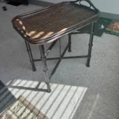 Basket Weave Accent Table
