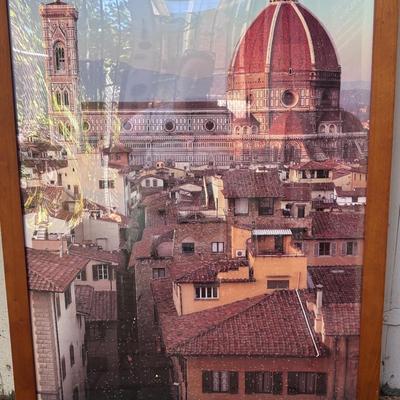Framed Florence Cathedral (Dvomo)  Poster