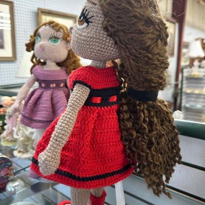 Sale Photo Thumbnail #10: Handmade crochet dolls by local artist