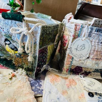 Hand stitched drawstring bags