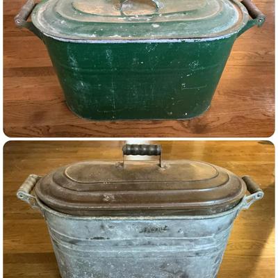 Two Galvanized Tubs 