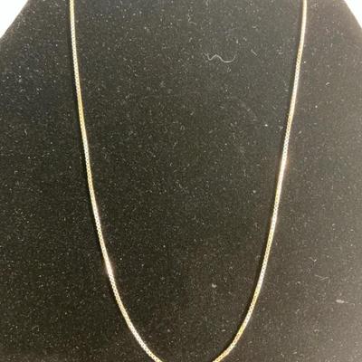 14kt Gold Box Chain 16” 3g