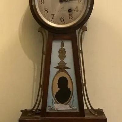 Seth Thomas Thomas Jefferson Banjo Wall Clock