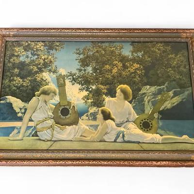 Maxfield Parrish “The Lute Players” (34 x 22)