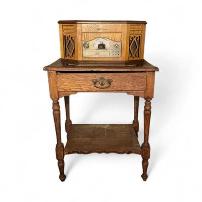 Emerson CD / Record Player Stereo & Antique Stand 