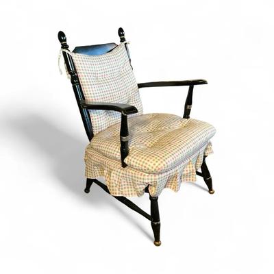 Patterned Skirt Rocking Chair 
