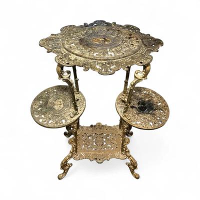 Antique Victorian Cast Iron Plant Stand