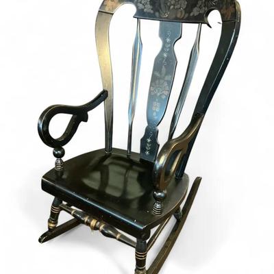 Hitchcock Style Rocking Chair 