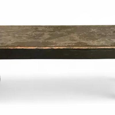 Rustic Painted Wood Bench