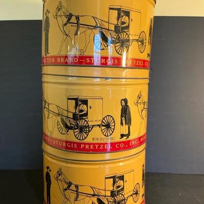 3 Victor Brand Sturgis Pretzel Tins 