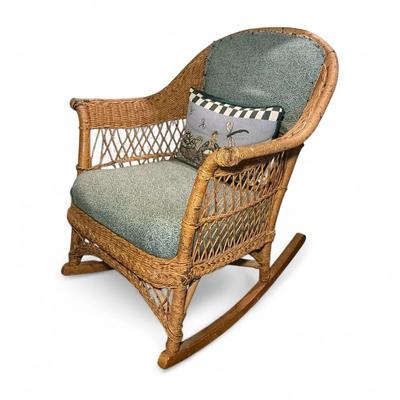 Vintage Wicker Rocker