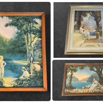 Three Art Nouveau / Deco Framed Prints